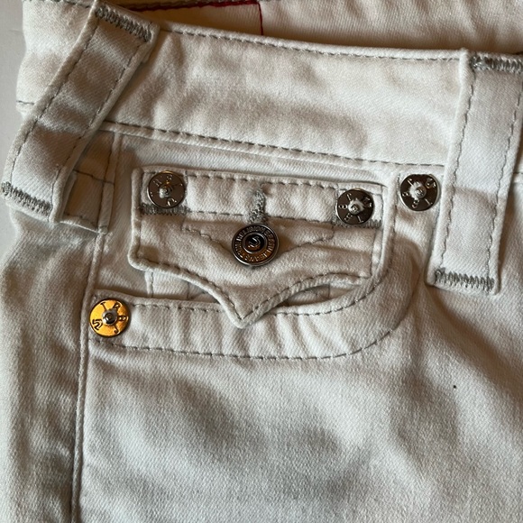 NWT True Religion white stretch skinny jeans - Picture 3 of 11